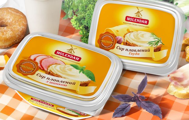 розробити дизайн упаковки сиру, лінійка упаковки сиру, оформлення продукції, рішення для брендів, gbs