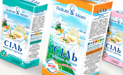 TM `Salute del mare`. Разработка дизайна упаковки