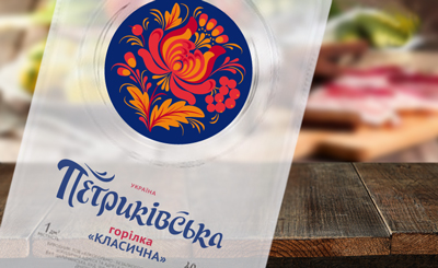 ТМ `Петриковская`. Разработка этикетки для водки