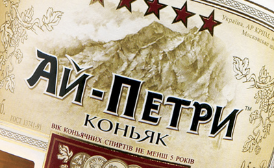 TM `Ай-Петри`. Разработка оригинального дизайна бутылки и этикетки