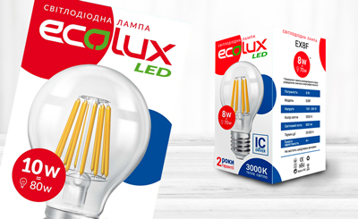 TM Ecolux. Упаковка для прожекторов