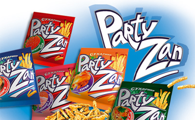 TM `PARTYzan`. Разработка упаковки (снэковая группа)