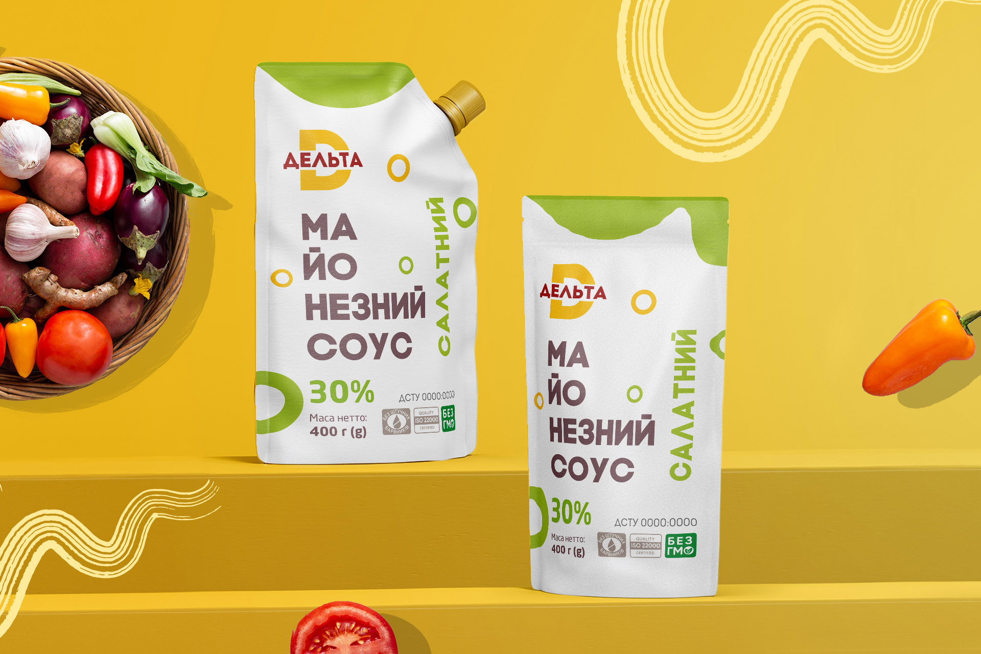 дизайн упаковки майонеза