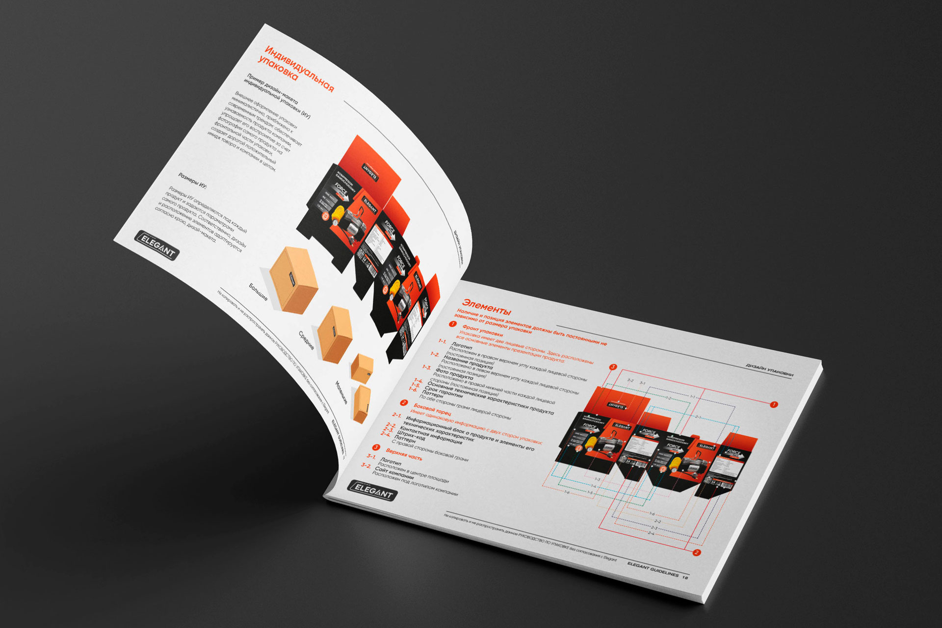 разработка бренд бук brand book для бренда автозапчастей, gbs решения для брендов