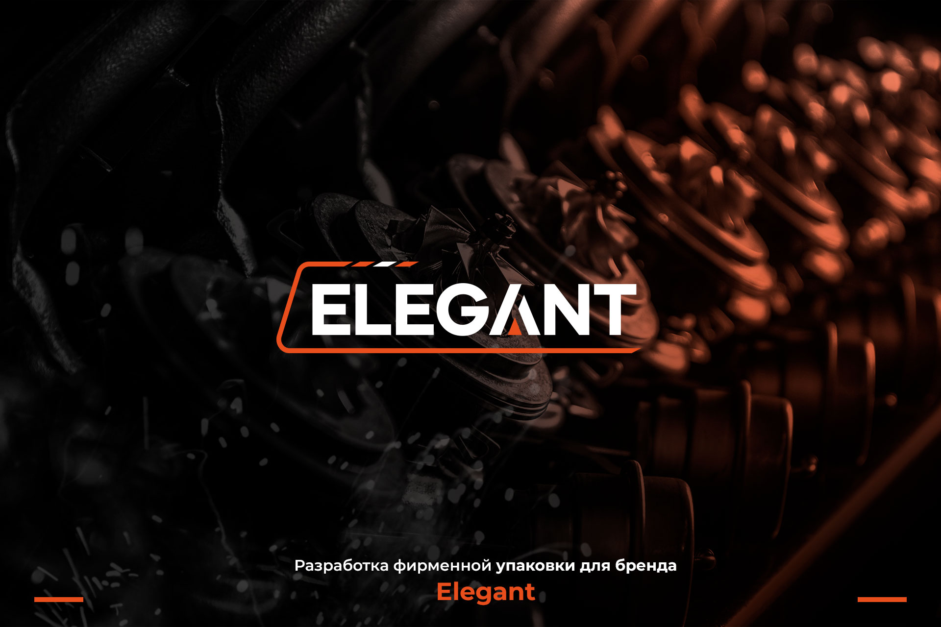 разработка дизайна упаковки для автозапчастей Elegant, gbs решения для брендов