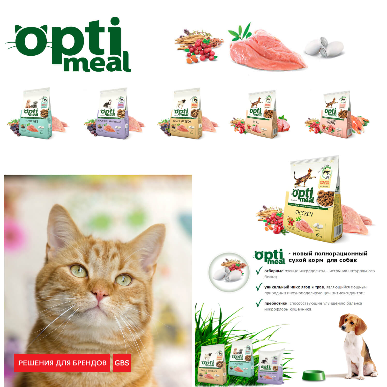 корм для кішок упаковка optimeal