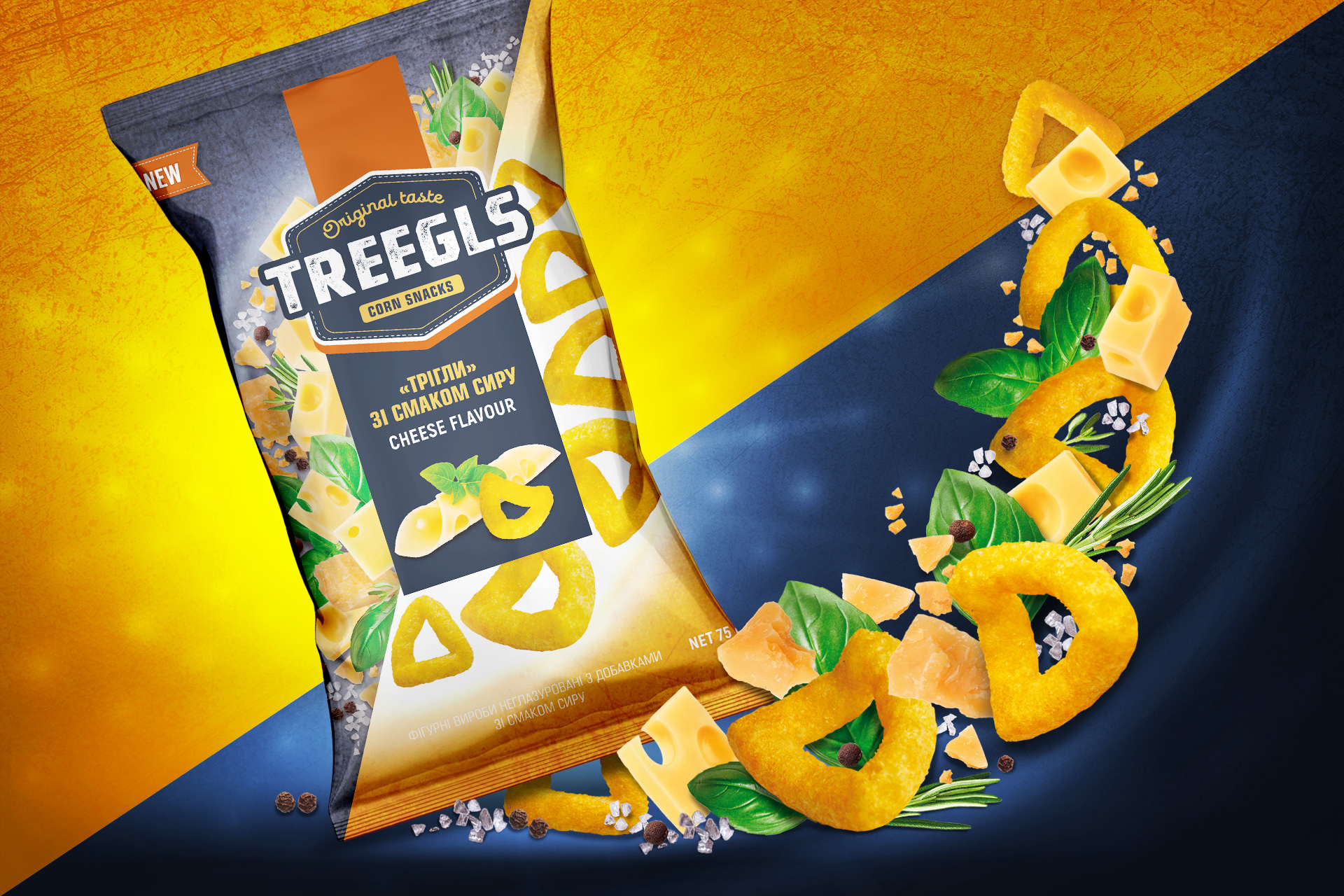treegls дизайн упаковки кукурузных снеков