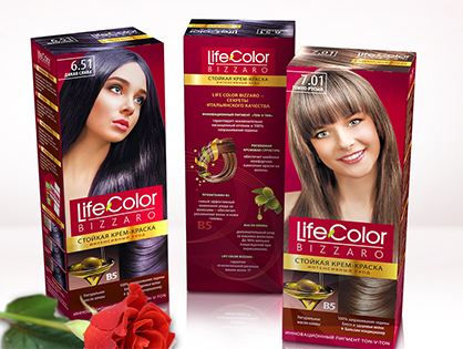 Фарби для волосся ТМ Life Color: створення імені бренду і розробка дизайну упаковки