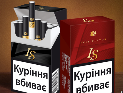 ТМ LS full flavor: розробка дизайну упаковки та цигарок