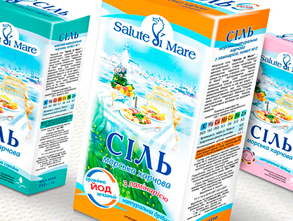 Морська сіль Salute di mare: розробка бренду, дизайн упаковки