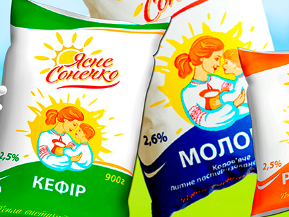 Молочна продукція Ясне сонечко: комплексна розробка бренду